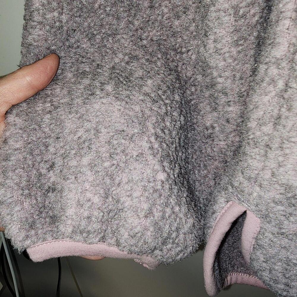 Madewell womens Fleece Half Zip Lavender Jacket S Sherpa Outdoor Barbie Cabin - Picture 3 of 9